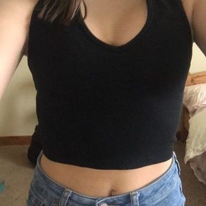 COPY - Brandy Melville black halter top🤍🤍🤍